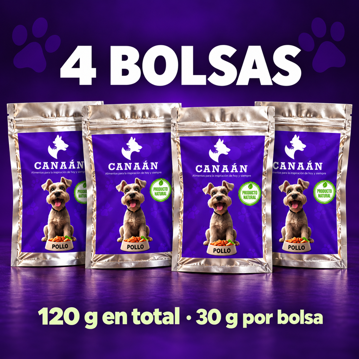 Premios de pechuga de pollo liofilizada para perros y gatos | 30 g por paquete