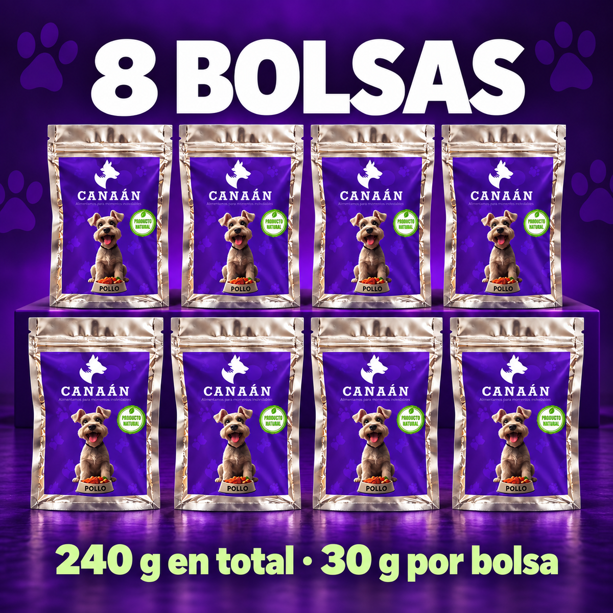 Premios de pechuga de pollo liofilizada para perros y gatos | 30 g por paquete